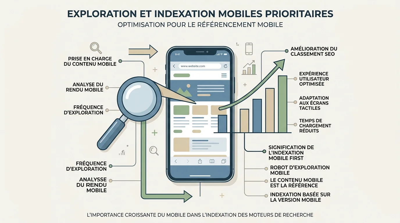 Schéma de l'indexation mobile prioritaire par Google