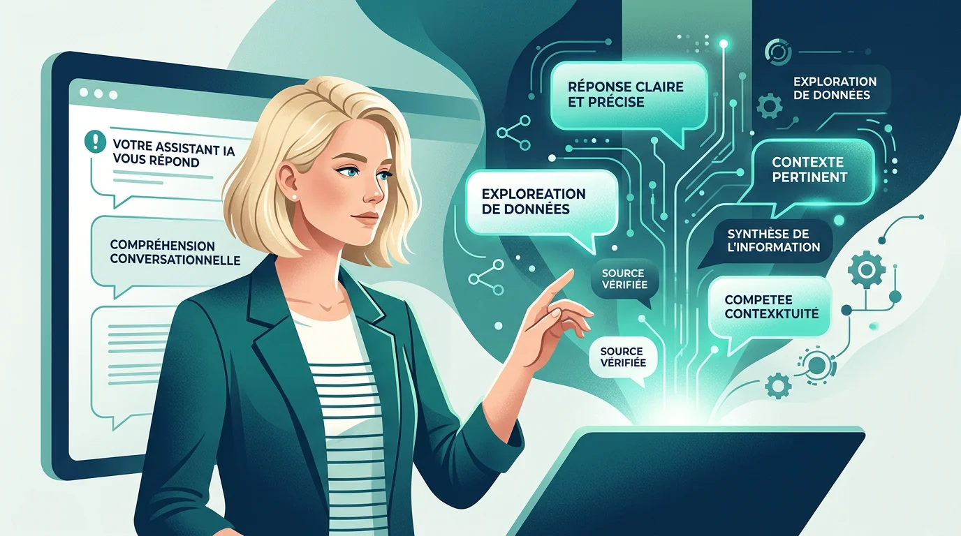 Illustration de la recherche par IA générative et du GEO