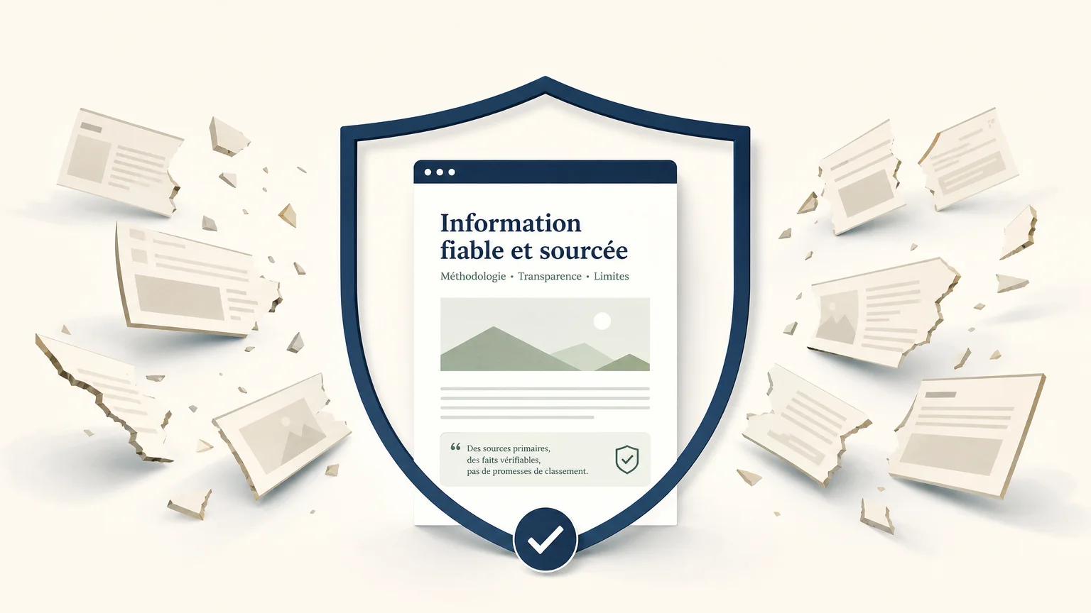 Illustration d’une page web protégée contre les pratiques anti-spam de Google