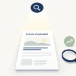 Illustration symbolisant l’indexation d’un article dans Google Actualités