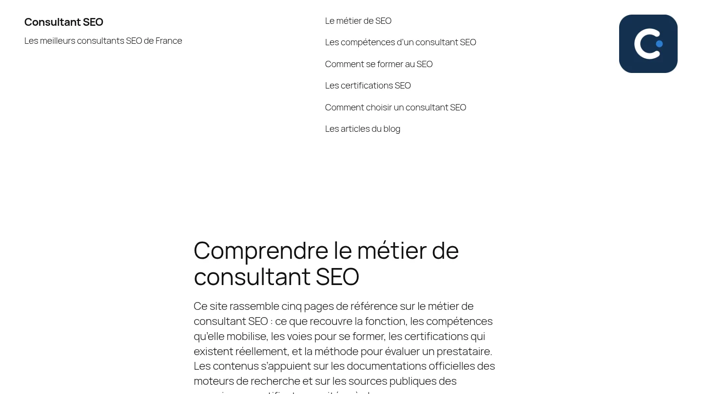 Consultant SEO