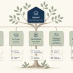 Illustration d’une arborescence claire pour un site internet