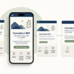 Illustration d’un site web qui s’adapte à l’écran d’un smartphone